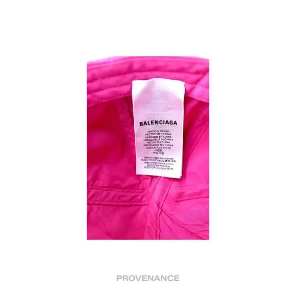 🔴 Balenciaga Embroidered Logo Cap - Washed Pink
